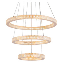Jones Iron & Acrylic LED 3 Tier Pendant Light